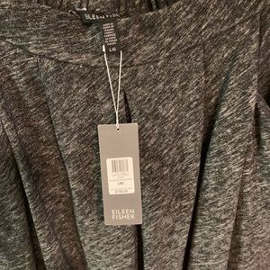 Eileen Fisher heathered grey pants. Sz large. NWT